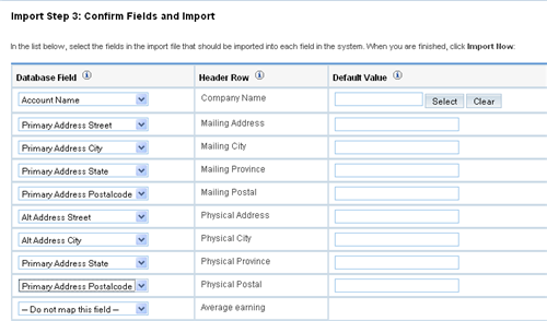 how to import SugarCRM Canada sales leads